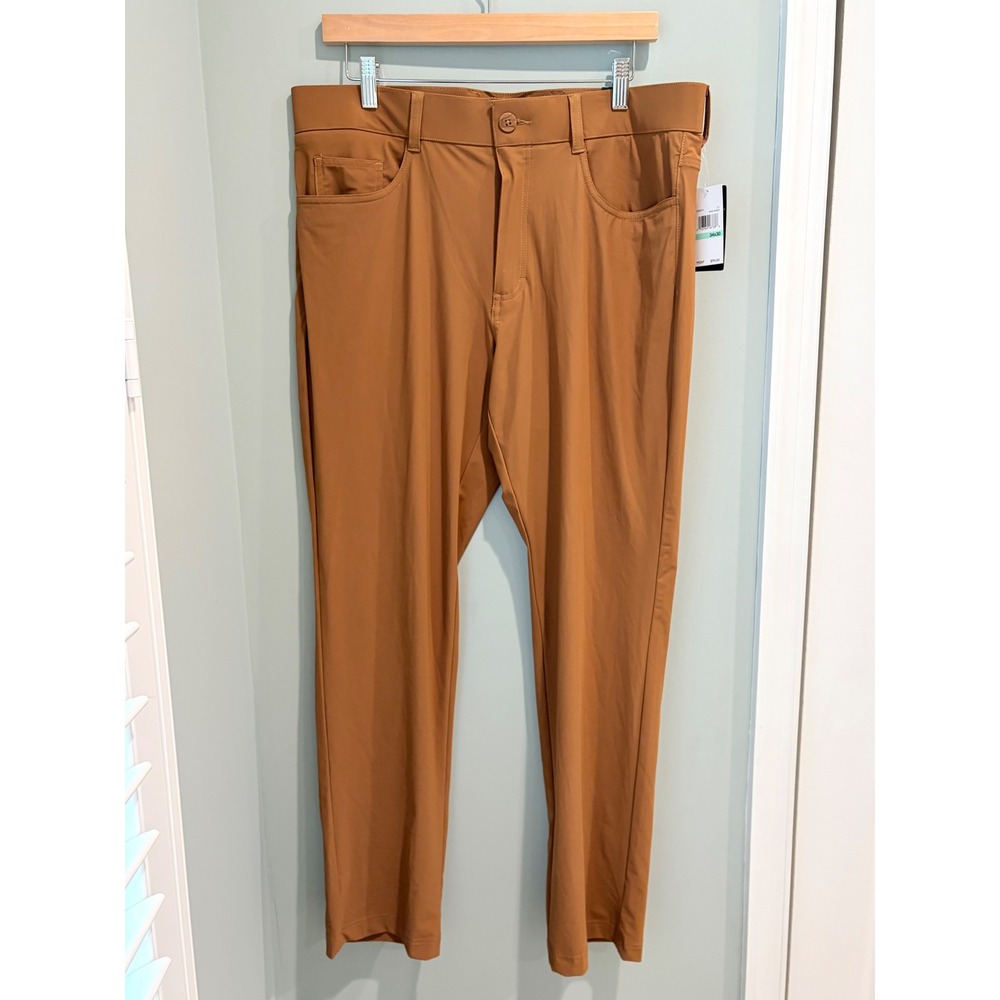 Callaway Mens Golf Pants 34x30 Dark Ginger Stretch Waistband CGBSE0T3 NWT